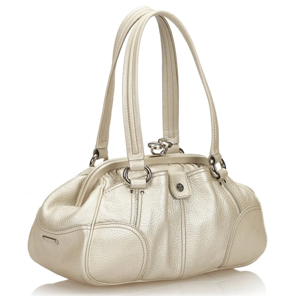 Céline Vintage - Leather Satchel Bag - White Ivory - Leather Handbag - Luxury High Quality - Avvenice