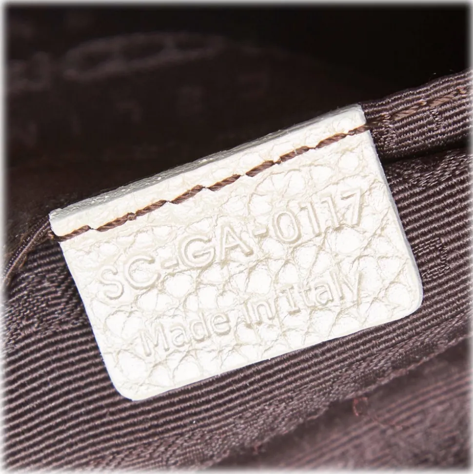 Céline Vintage - Leather Satchel Bag - White Ivory - Leather Handbag - Luxury High Quality - Avvenice