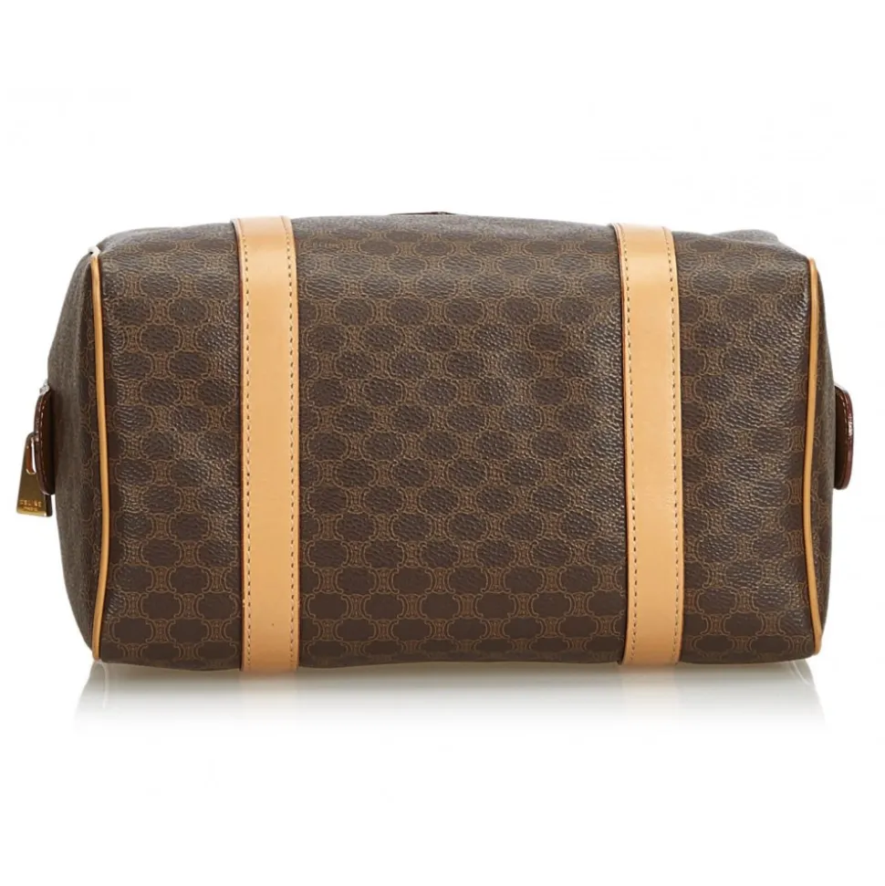 Céline Vintage - Macadam Boston Bag - Brown - Leather Handbag - Luxury High Quality - Avvenice