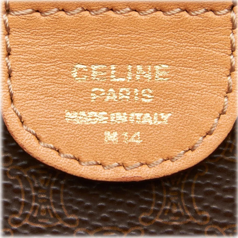 Céline Vintage - Macadam Boston Bag - Brown - Leather Handbag - Luxury High Quality - Avvenice