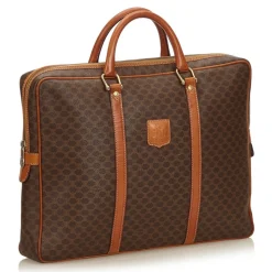 Céline Vintage - Macadam Briefcase Bag - Brown - Leather Handbag - Luxury High Quality - Avvenice
