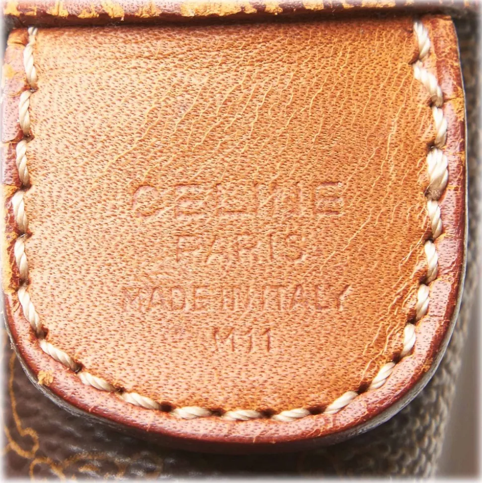 Céline Vintage - Macadam Briefcase Bag - Brown - Leather Handbag - Luxury High Quality - Avvenice