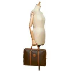 Céline Vintage - Macadam Briefcase Bag - Brown - Leather Handbag - Luxury High Quality - Avvenice
