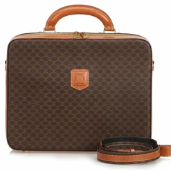 Céline Vintage - Macadam Business Bag - Brown - Leather Handbag - Luxury High Quality - Avvenice
