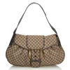 Céline Vintage - Macadam Canvas Shoulder Bag - Brown Beige - Leather and Fabric Handbag - Luxury High Quality - Avvenice