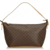 Céline Vintage - Macadam Canvas Baguette Bag - Brown - Leather Handbag - Luxury High Quality - Avvenice
