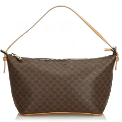 Céline Vintage - Macadam Canvas Baguette Bag - Brown - Leather Handbag - Luxury High Quality - Avvenice