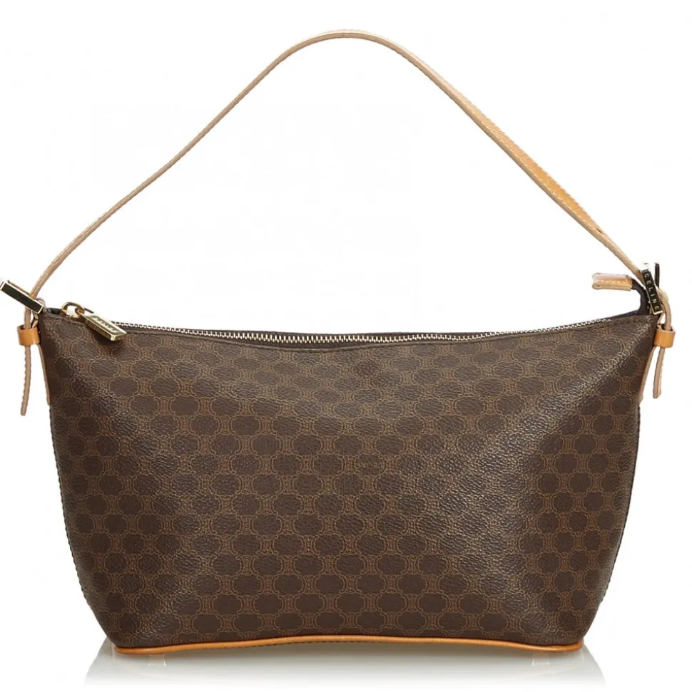 Céline Vintage - Macadam Canvas Baguette Bag - Brown - Leather Handbag - Luxury High Quality - Avvenice