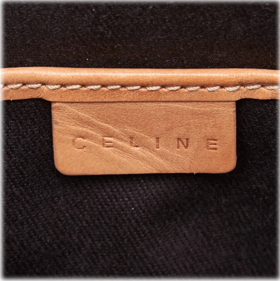 Céline Vintage - Macadam Canvas Baguette Bag - Brown - Leather Handbag - Luxury High Quality - Avvenice