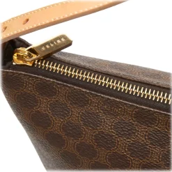 Céline Vintage - Macadam Canvas Baguette Bag - Brown - Leather Handbag - Luxury High Quality - Avvenice