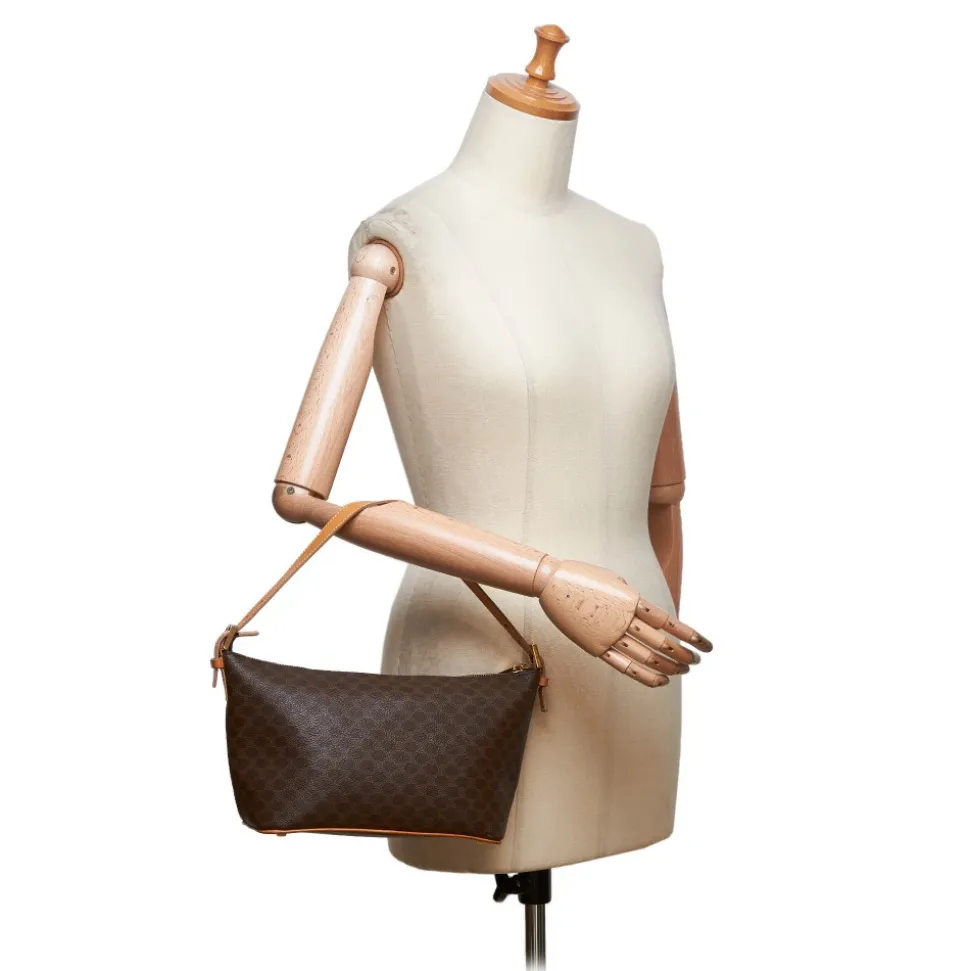 Céline Vintage - Macadam Canvas Baguette Bag - Brown - Leather Handbag - Luxury High Quality - Avvenice