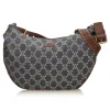 Céline Vintage - Macadam Denim Shoulder Bag - Blue Navy - Leather and Fabric Handbag - Luxury High Quality - Avvenice