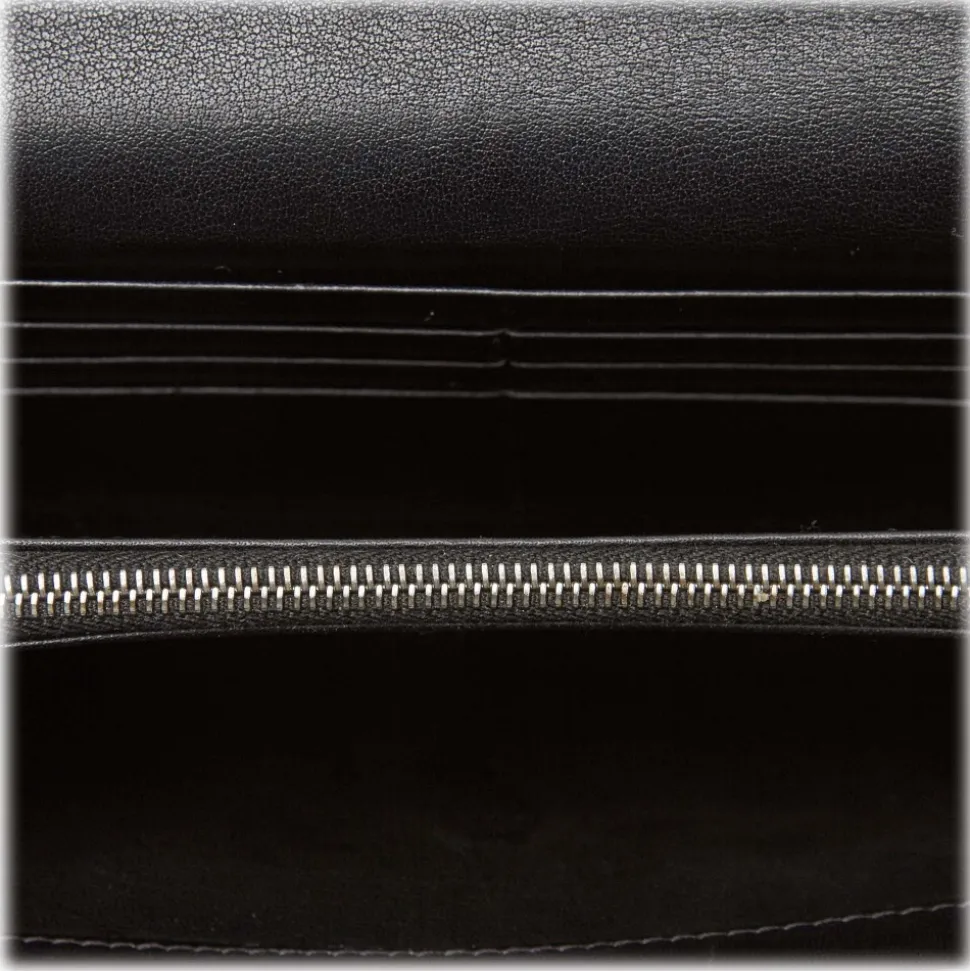 Céline Vintage - Macadam Jacquard Long Wallet - Brown - Leather Wallet - Luxury High Quality - Avvenice