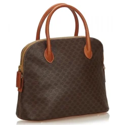 Céline Vintage - Macadam Satchel Bag - Brown - Leather Handbag - Luxury High Quality - Avvenice