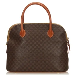 Céline Vintage - Macadam Satchel Bag - Brown - Leather Handbag - Luxury High Quality - Avvenice