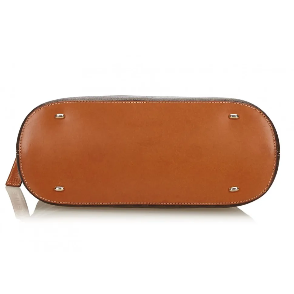 Céline Vintage - Macadam Satchel Bag - Brown - Leather Handbag - Luxury High Quality - Avvenice