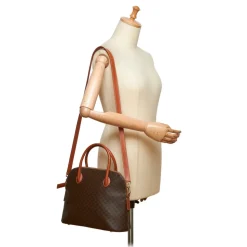 Céline Vintage - Macadam Satchel Bag - Brown - Leather Handbag - Luxury High Quality - Avvenice