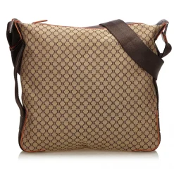 Céline Vintage - Macadam Shoulder Bag - Brown Beige - Leather Handbag - Luxury High Quality - Avvenice