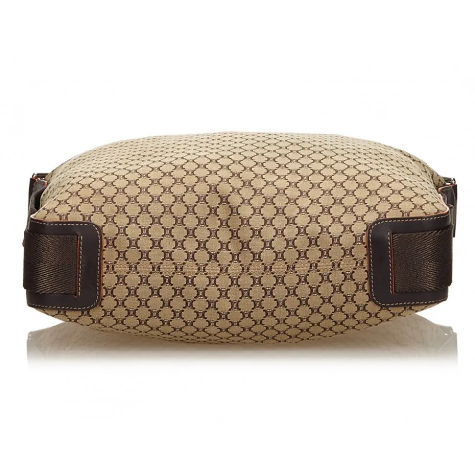 Céline Vintage - Macadam Shoulder Bag - Brown Beige - Leather Handbag - Luxury High Quality - Avvenice