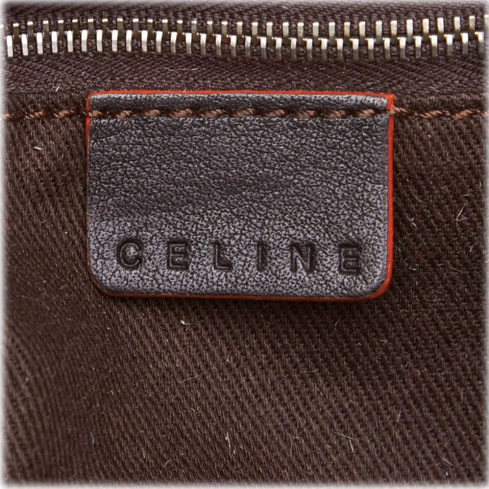 Céline Vintage - Macadam Shoulder Bag - Brown Beige - Leather Handbag - Luxury High Quality - Avvenice