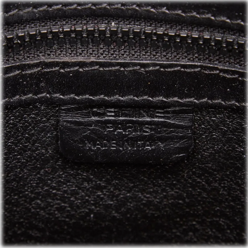 Céline Vintage - Macadam Shoulder Bag - Black Brown - Leather Handbag - Luxury High Quality - Avvenice