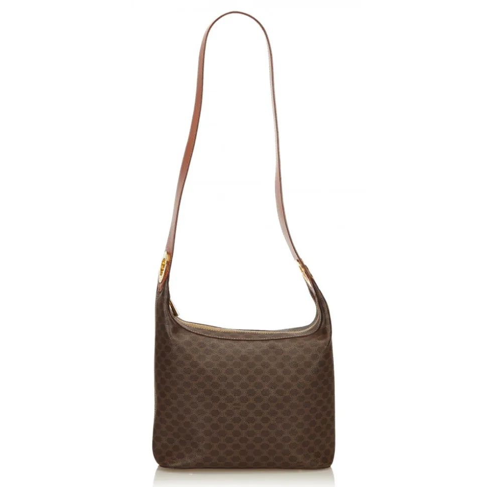 Céline Vintage - Macadam Shoulder Bag - Brown - Leather Handbag - Luxury High Quality - Avvenice