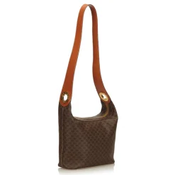 Céline Vintage - Macadam Shoulder Bag - Brown - Leather Handbag - Luxury High Quality - Avvenice