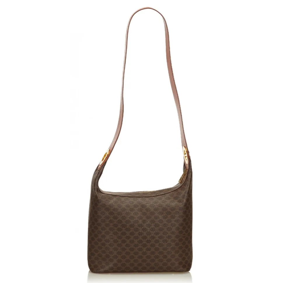 Céline Vintage - Macadam Shoulder Bag - Brown - Leather Handbag - Luxury High Quality - Avvenice