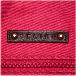 Céline Vintage - Macadam Shoulder Bag - Grey & Dark Grey - Leather & PVC Handbag - Luxury High Quality - Avvenice