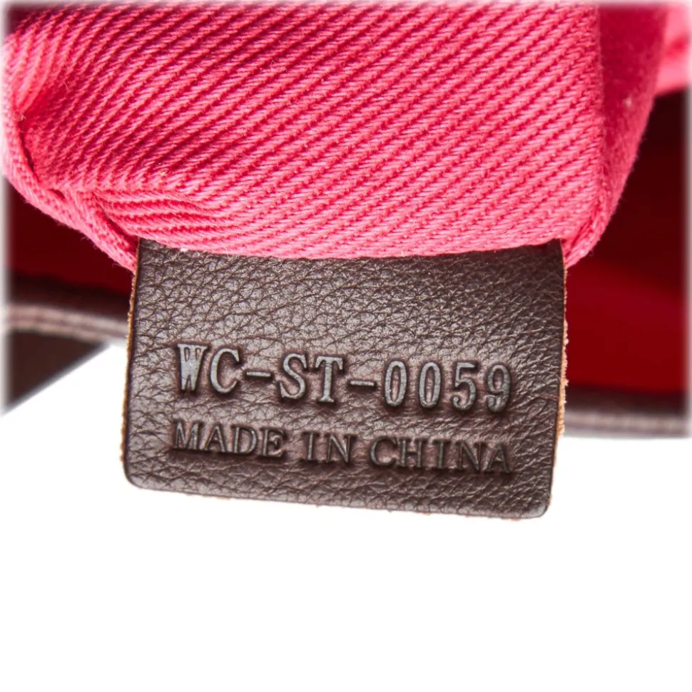 Céline Vintage - Macadam Shoulder Bag - Grey & Dark Grey - Leather & PVC Handbag - Luxury High Quality - Avvenice