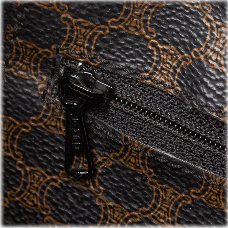 Céline Vintage - Macadam Tote Bag - Black - PVC Handbag - Luxury High Quality - Avvenice