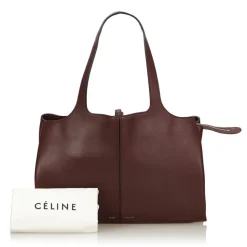 Céline Vintage - Medium Calf Leather Trifold Shoulder Bag - Brown - Leather and Calf Handbag - Luxury High Quality - Avvenice