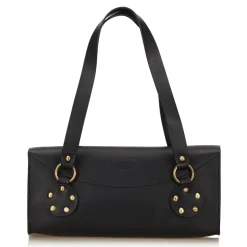 Céline Vintage - Studded Leather Shoulder Bag - Black - Leather Handbag - Luxury High Quality - Avvenice
