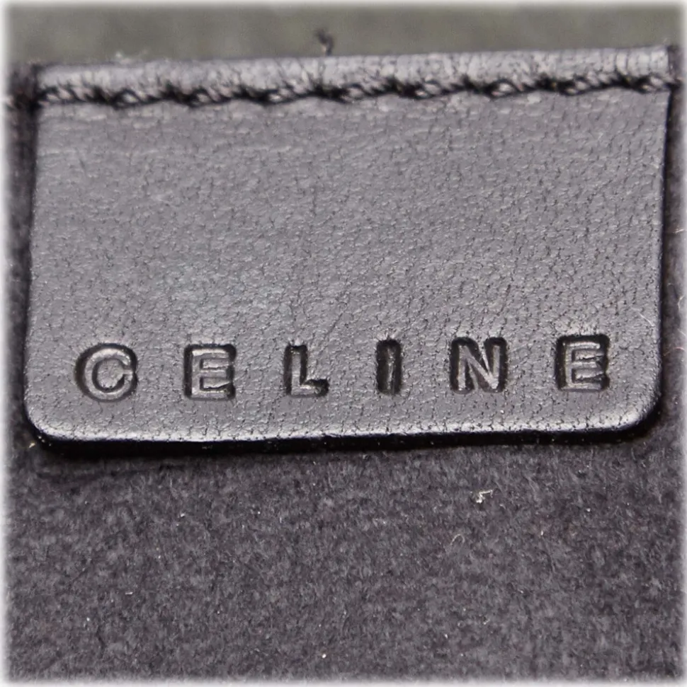 Céline Vintage - Studded Leather Shoulder Bag - Black - Leather Handbag - Luxury High Quality - Avvenice