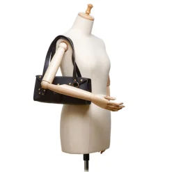 Céline Vintage - Studded Leather Shoulder Bag - Black - Leather Handbag - Luxury High Quality - Avvenice