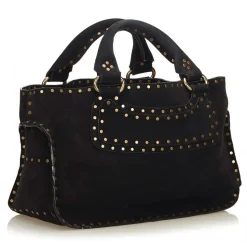 Céline Vintage - Suede Boogie Bag - Black - Leather Handbag - Luxury High Quality - Avvenice