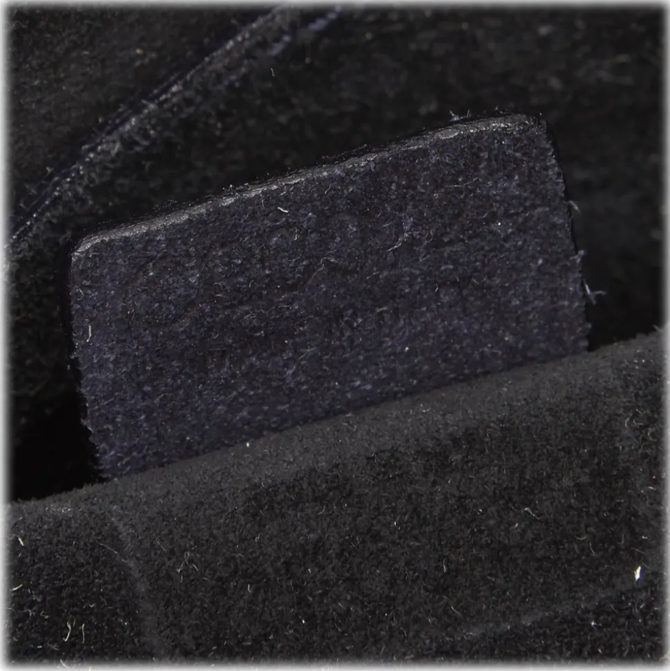 Céline Vintage - Suede Boogie Bag - Black - Leather Handbag - Luxury High Quality - Avvenice