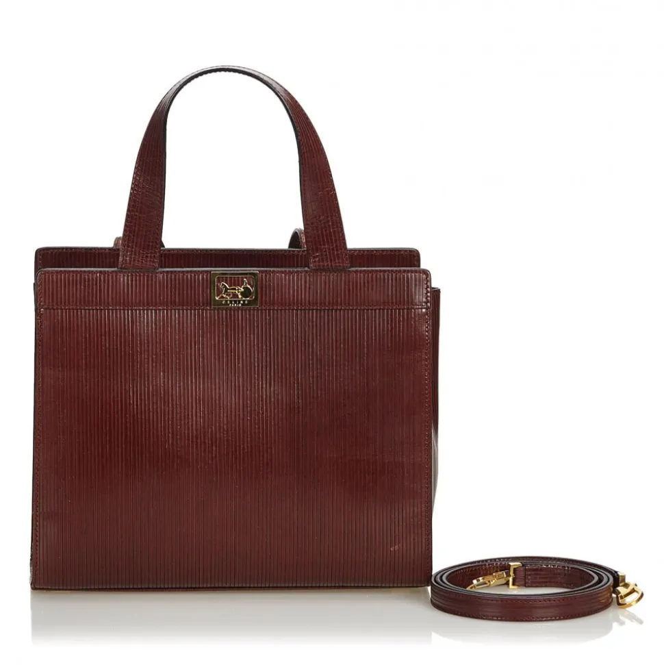 Céline Vintage - Vintage Leather Satchel Bag - Brown - Leather Handbag - Luxury High Quality - Avvenice