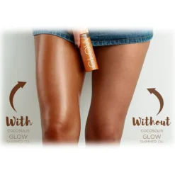 Cocosolis - Glow - Shimmer Oil - Natural Glowing and Hydrating Dry Oil with Shiny Particles - Organic - Professional Cosmetics - Avvenice