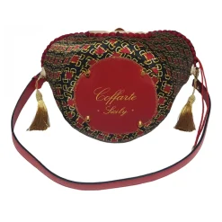 Coffarte - Baby Araldic Coffa - Sicilian Artisan Handbag - Sicilian Coffa - Luxury High Quality Handicraft Bag - Avvenice