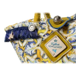 Coffarte - Baby Lemon Coffa - Sicilian Artisan Handbag - Sicilian Coffa - Luxury High Quality Handicraft Bag - Avvenice