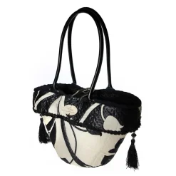 Coffarte - Baby Moro Long Handle Little Coffa - Sicilian Artisan Handbag - Sicilian Coffa - Luxury High Quality Handicraft Bag - Avvenice