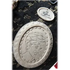 Coffarte - Lady Diana Coffa - Black - Collections - Sicilian Artisan Handbag - Luxury High Quality Handicraft Bag - Avvenice