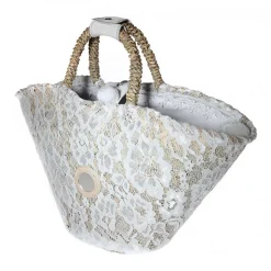 Coffarte - Lady Diana Coffa - White - Collections - Sicilian Artisan Handbag - Luxury High Quality Handicraft Bag - Avvenice