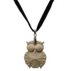 Coffarte - Lucky Owl Necklace - Sicilian Artisan Necklace in Ceramic - Luxury High Quality Handcraft Necklace - Avvenice
