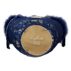 Coffarte - Medium Aisha Coffa in Winter Gray Lace - Sicilian Artisan Handbag - Sicilian Coffa - Luxury High Quality Handicraft - Avvenice