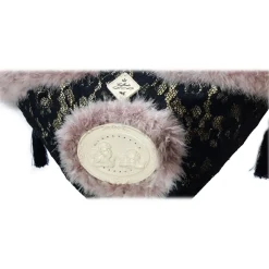 Coffarte - Medium Black Lace Coffa - Sicilian Artisan Handbag - Sicilian Coffa - Luxury High Quality Handicraft - Avvenice