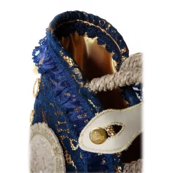 Coffarte - Medium Blue Cameo Coffa - Sicilian Artisan Handbag - Sicilian Coffa - Luxury High Quality Handicraft Bag - Avvenice