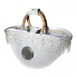 Coffarte - Medium Bridal Coffa - Sicilian Artisan Handbag - Sicilian Coffa - Luxury High Quality Handicraft Bag - Avvenice