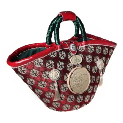 Coffarte - Medium Ladybug Coffa - Sicilian Artisan Handbag - Sicilian Coffa - Luxury High Quality Handicraft Bag - Avvenice